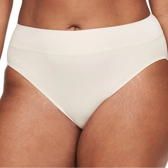 Warners® Blissful Benefits Dig-Free Comfort Waistband Microfiber Hi-Cut 3-Pack - Picture 3 of 5